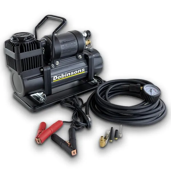 DOBINSONS 4×4 Zenith Portable 12V HIGH Output AIR Compressor KIT with Bag, Hose and Gauge(AC80-3846)