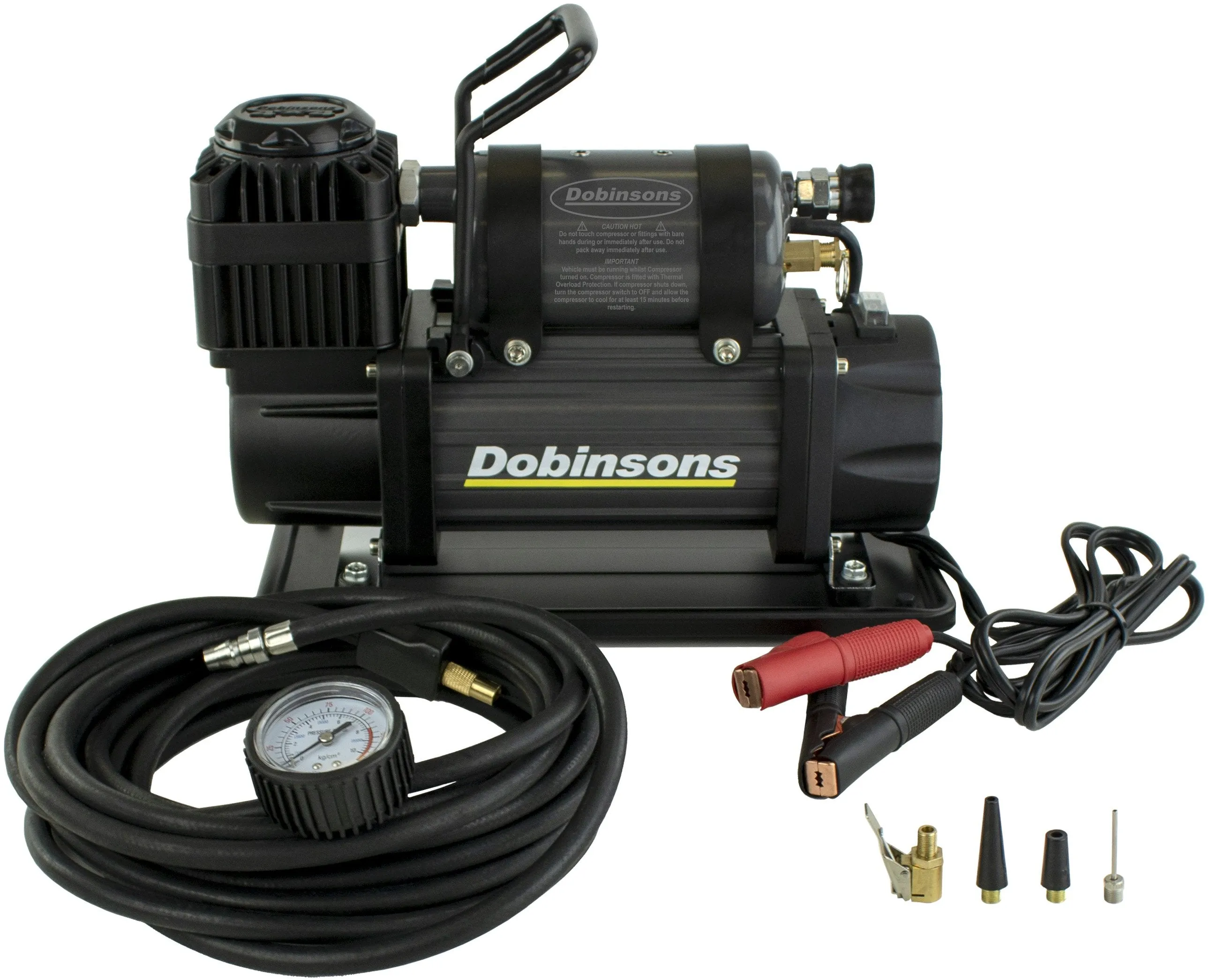 DOBINSONS 4×4 Zenith Portable 12V HIGH Output AIR Compressor KIT with Bag, Hose and Gauge(AC80-3846)