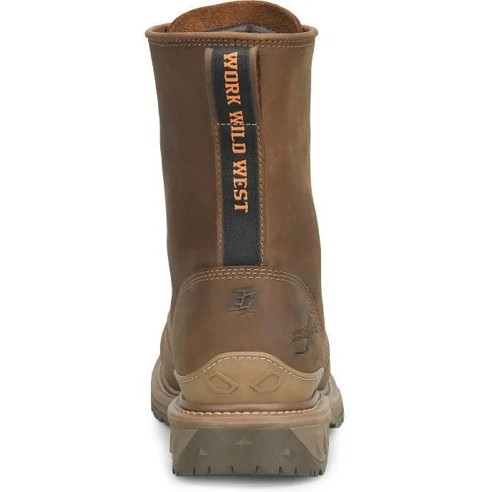 Double H Men's Dailor 8" Wide Square Composite Toe Western Work Boot Brown - PH5012