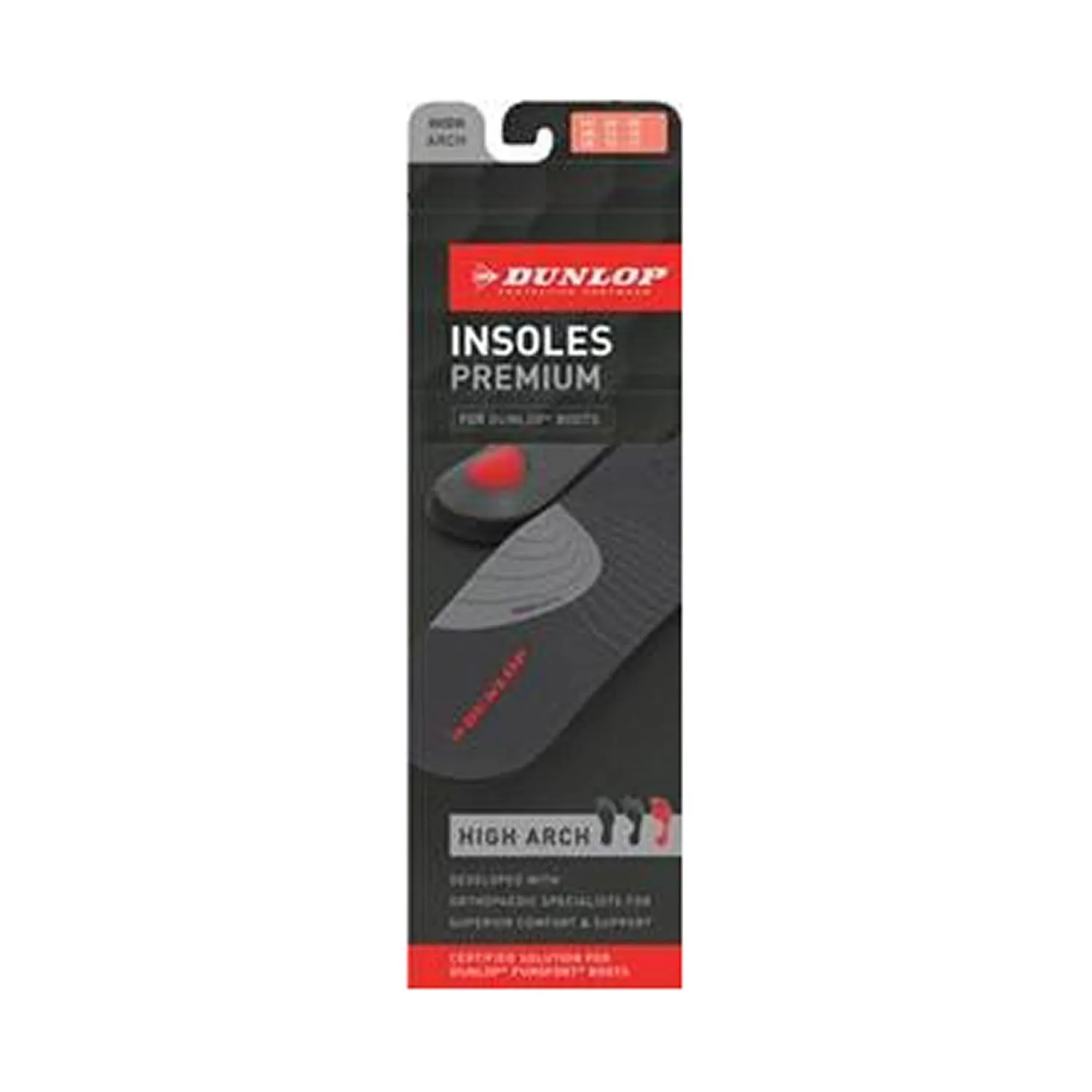 Dunlop Insoles Premium Arch Support High