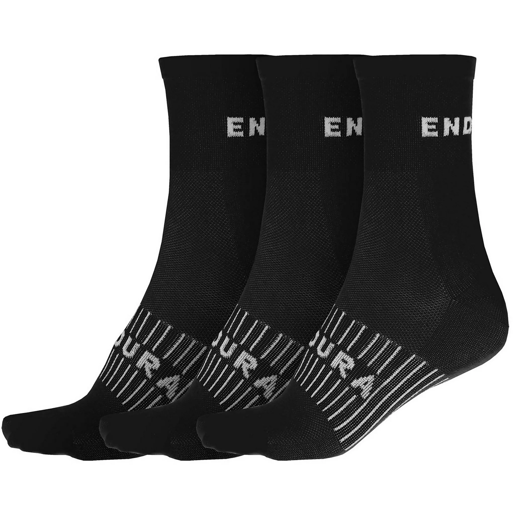 Endura Coolmax Race Sock Triple Pack Black