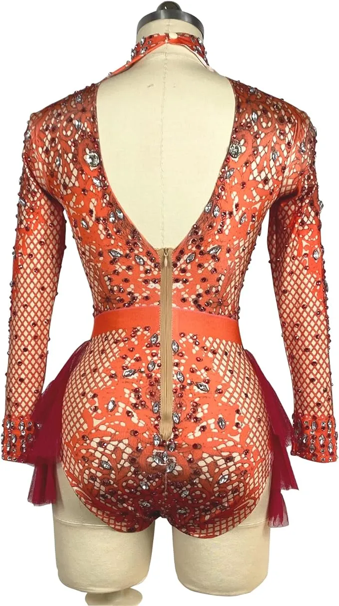 Fashion Rhinestone Bodysuit
