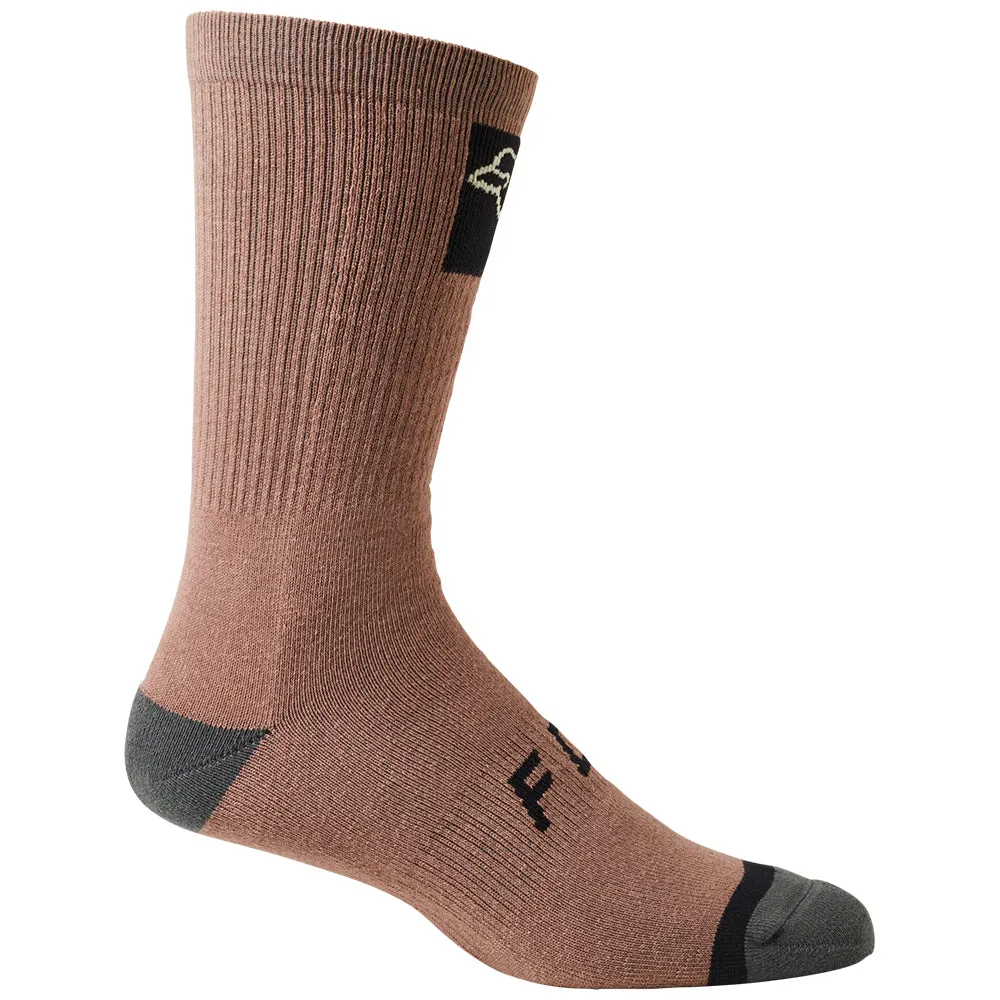 Fox 8 Inch Defend Crew Socks - Plum Perfect