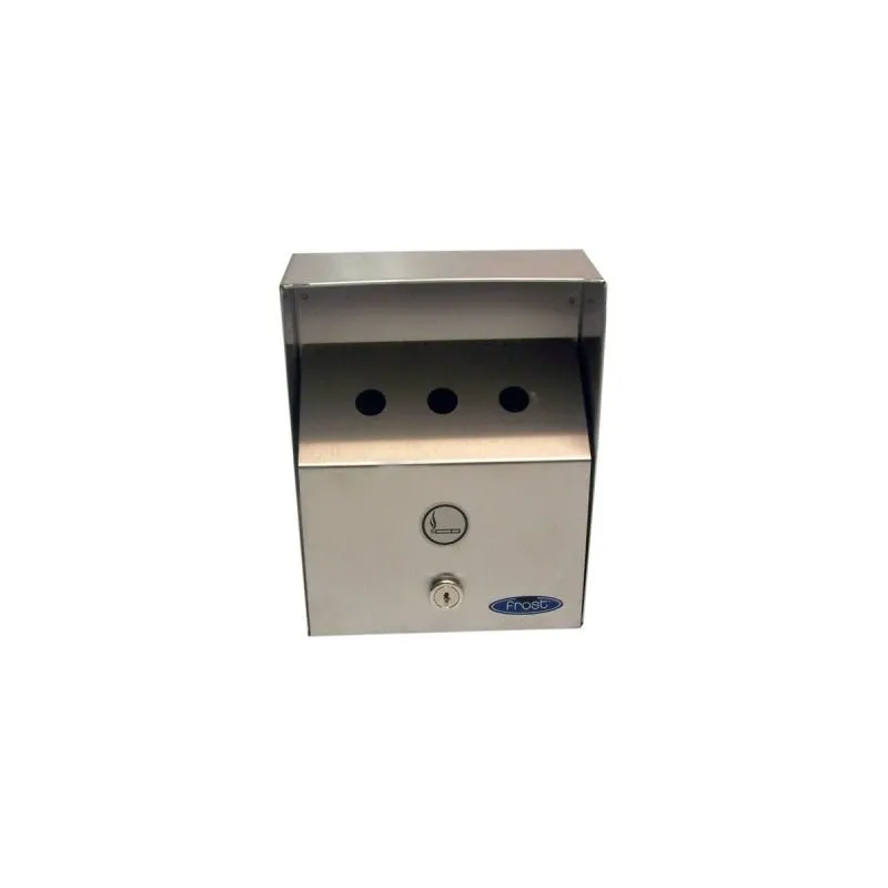 Frost Small Stainless Steel Wall-Mounted Outdoor Ashtray