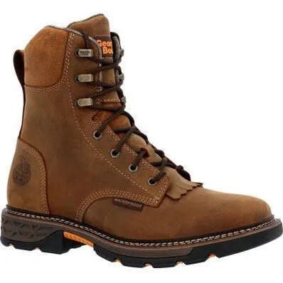 Georgia Men's Carbo Tec FLX 8" Alloy Toe Waterproof Lacer Work Boot -Brown- GB00650