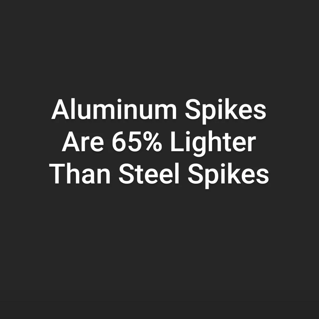 Gold 1/4" Pyramid Aluminum Track Spikes