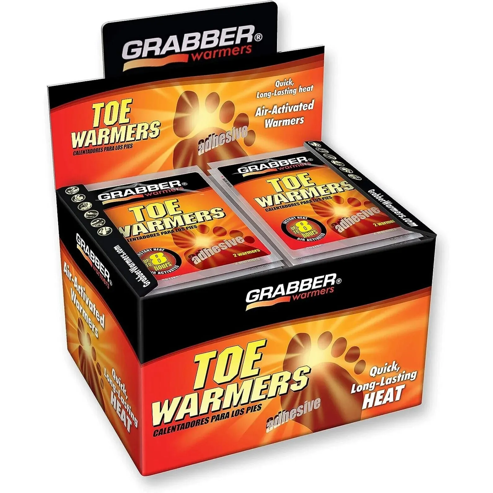 Grabber Toe Warmers 80 Warmers (40 Pairs)