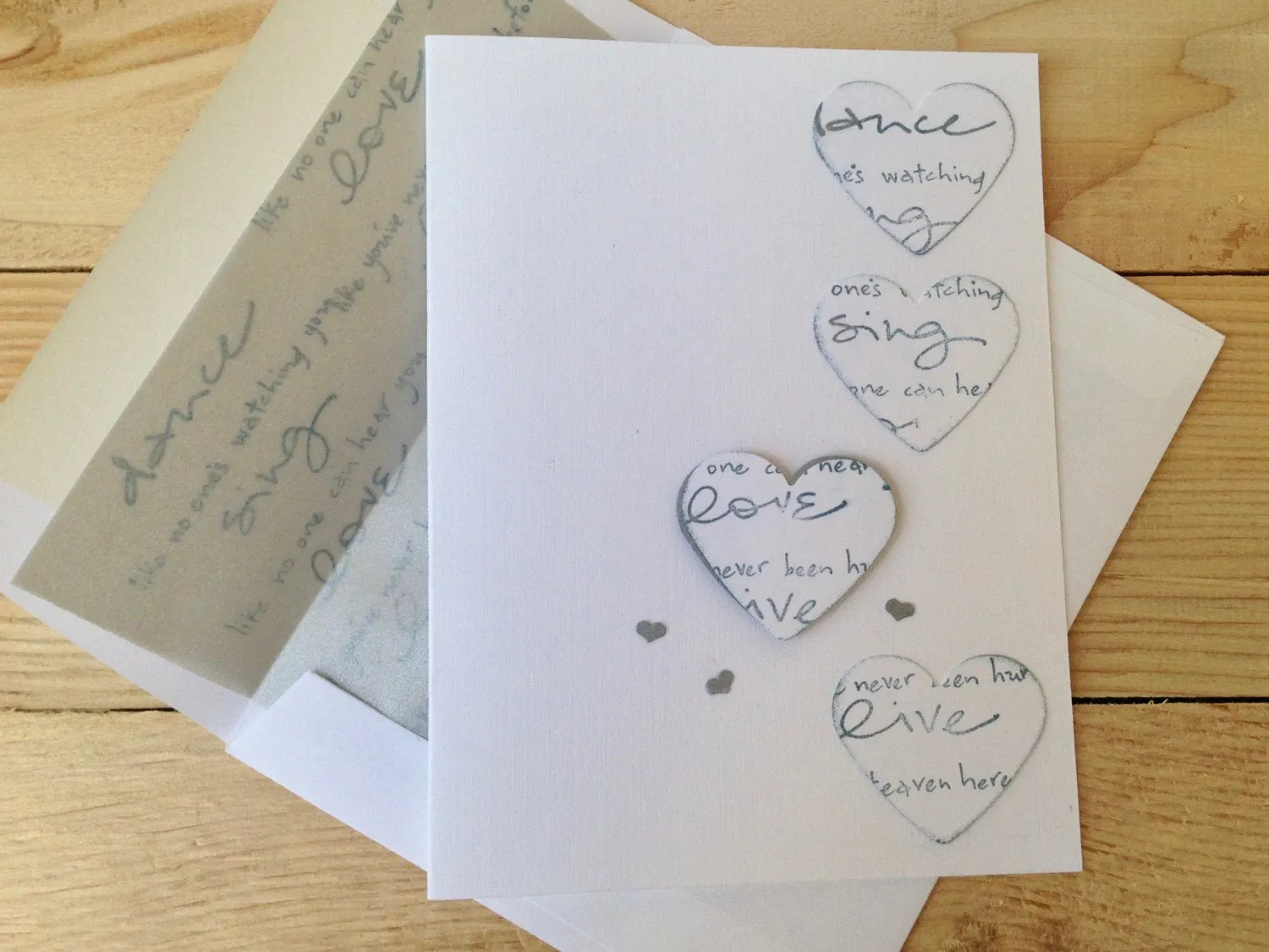 Heart Message Note Cards, Set of 8