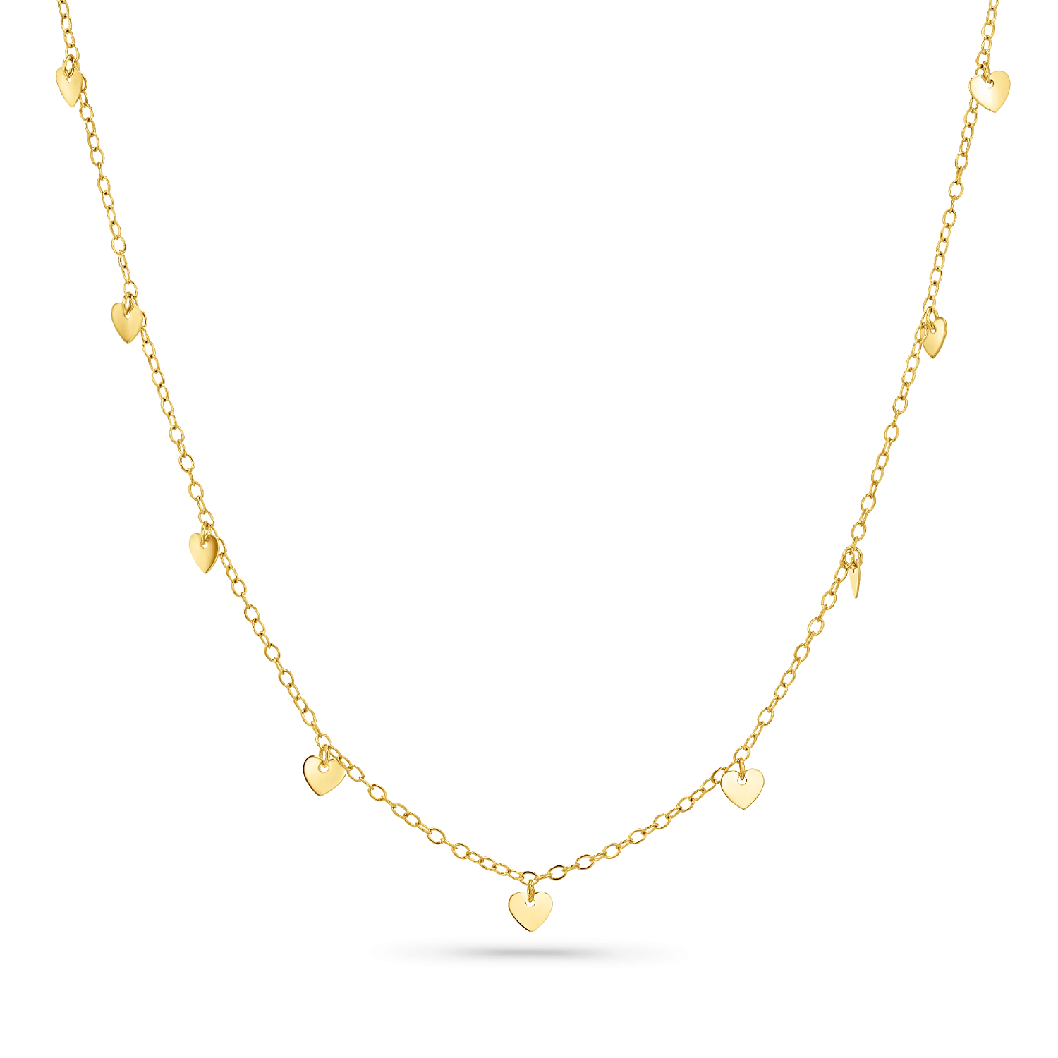 Heart Station Chain Necklace