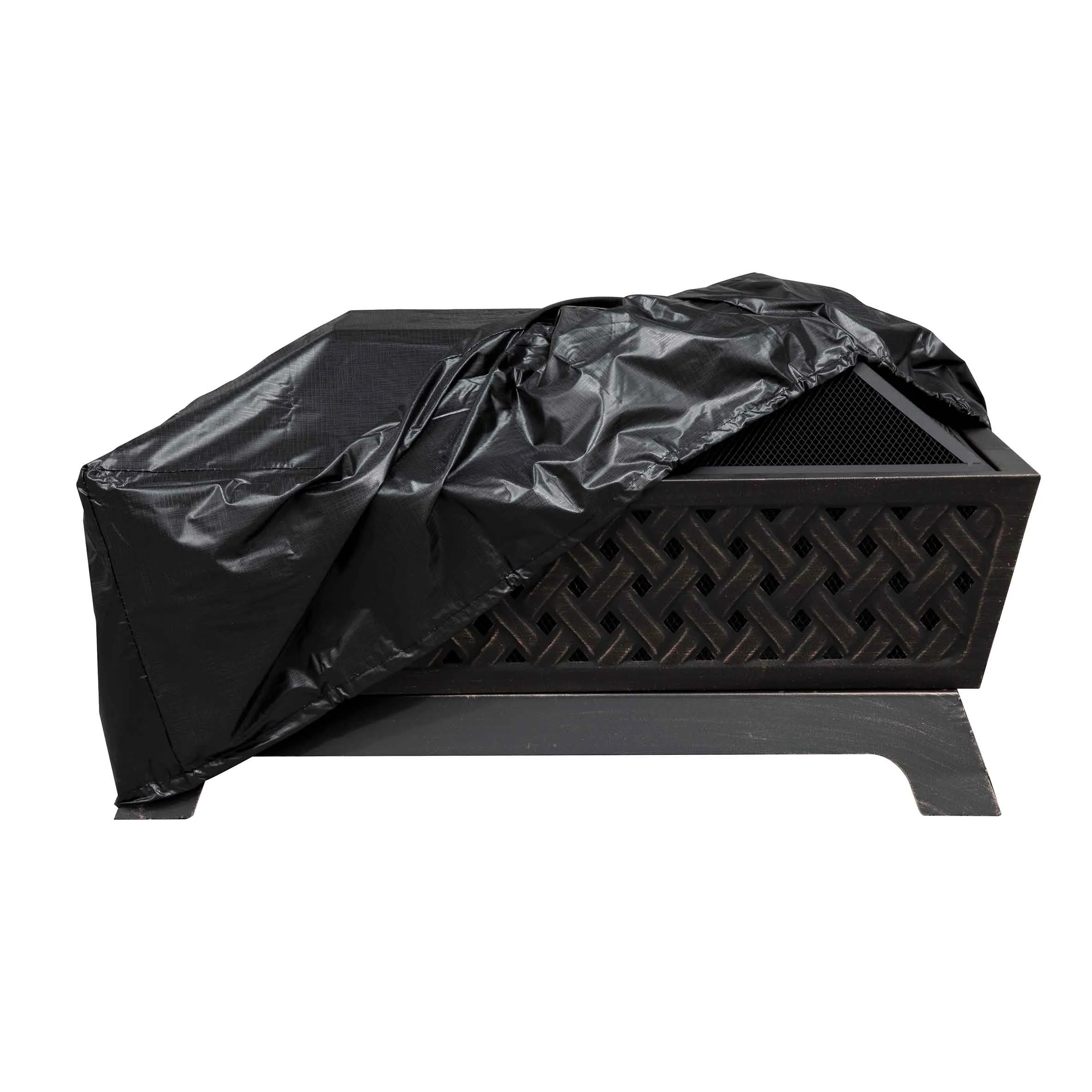Heavy Duty, Water Resistant, PVC Fire Pit Cover with Drawstrings - DG120