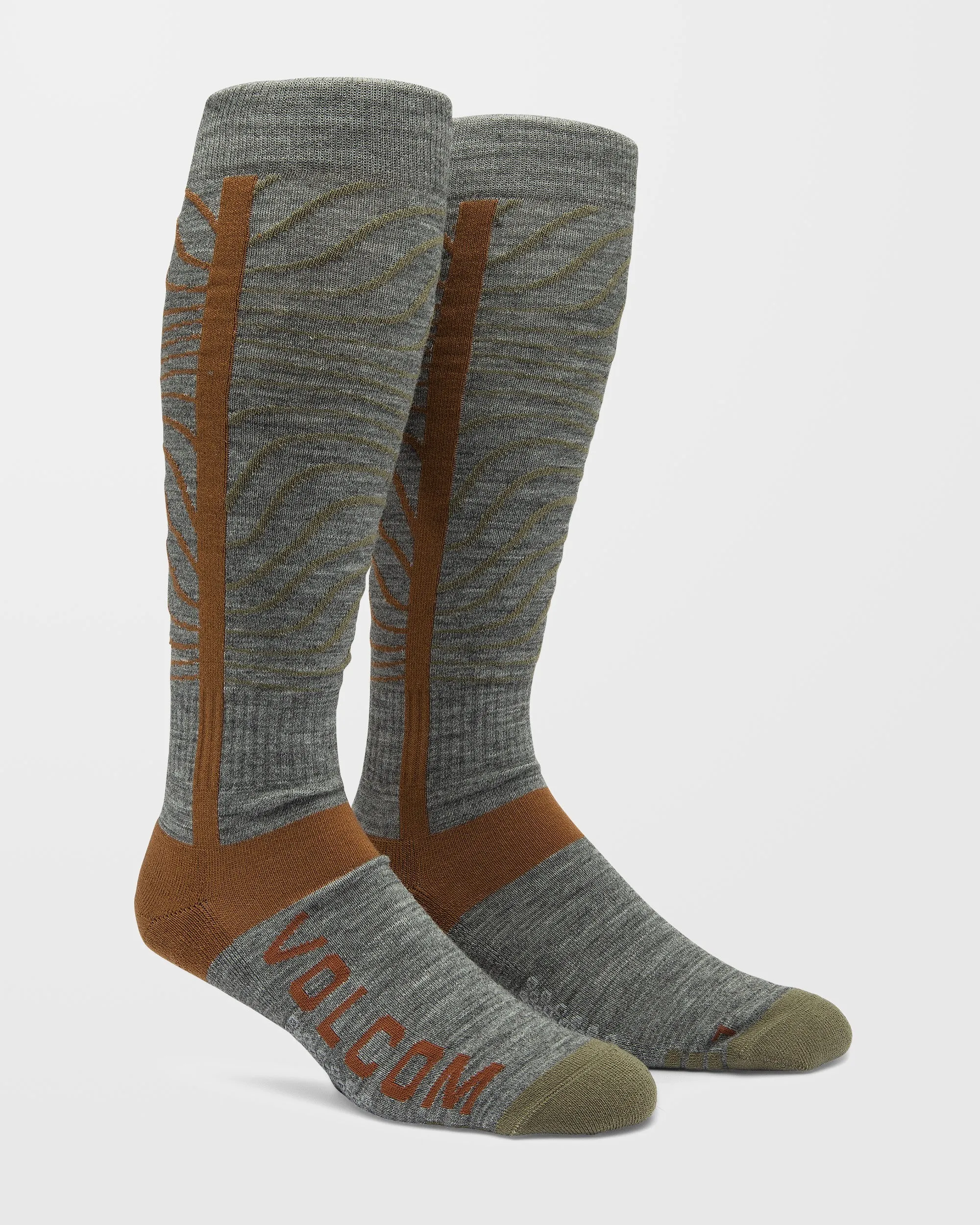 Heavy Over-The-Calf Socks - Heather Grey
