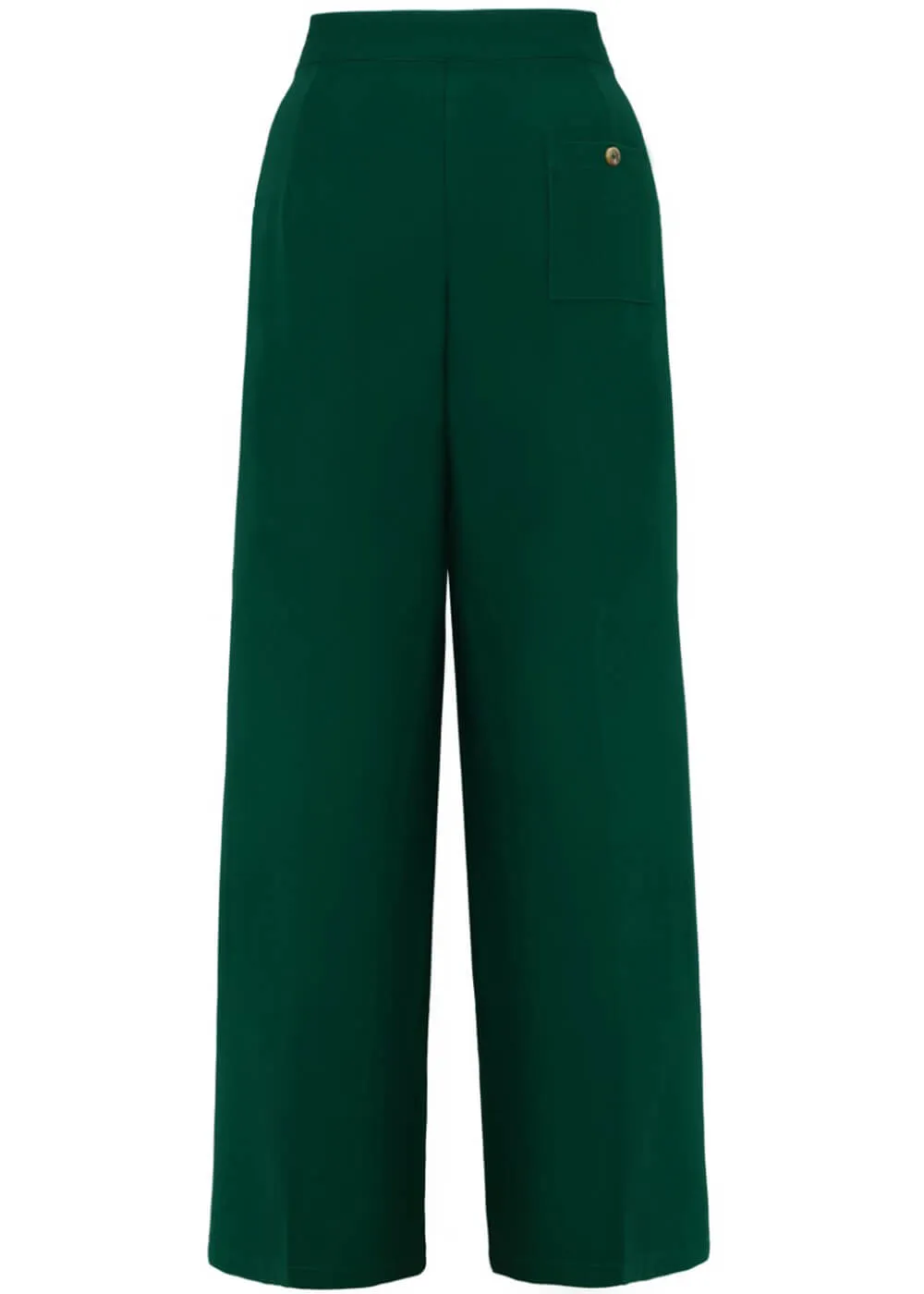 Hell Bunny Ginger 40's Swing Trousers Dark Green