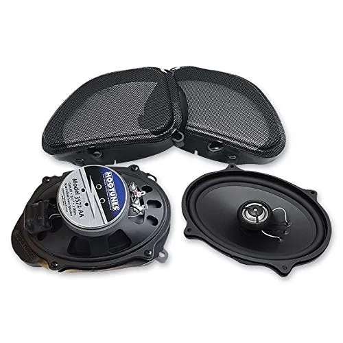 Hogtunes 3572F-AA Gen3 5"x7" 2 Ohm Replacement Front Speakers With Grills for 2006-2013 Harley-Davidson Road Glide Models 3572F-AA
