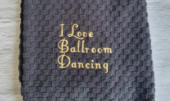 I Love Ballroom Dancing Towel