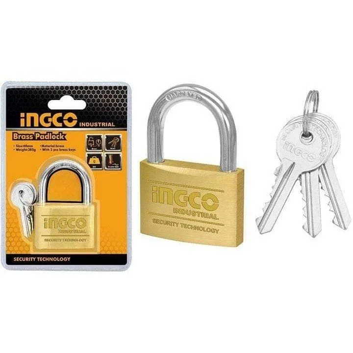Ingco Heavy Duty Brass Padlock