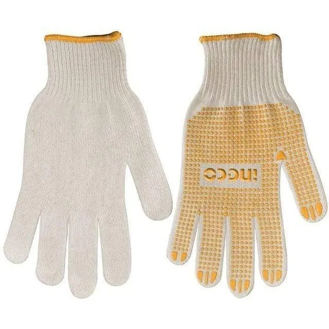Ingco Knitted & PVC Dots Gloves - Size 10 (XL) – HGVK05