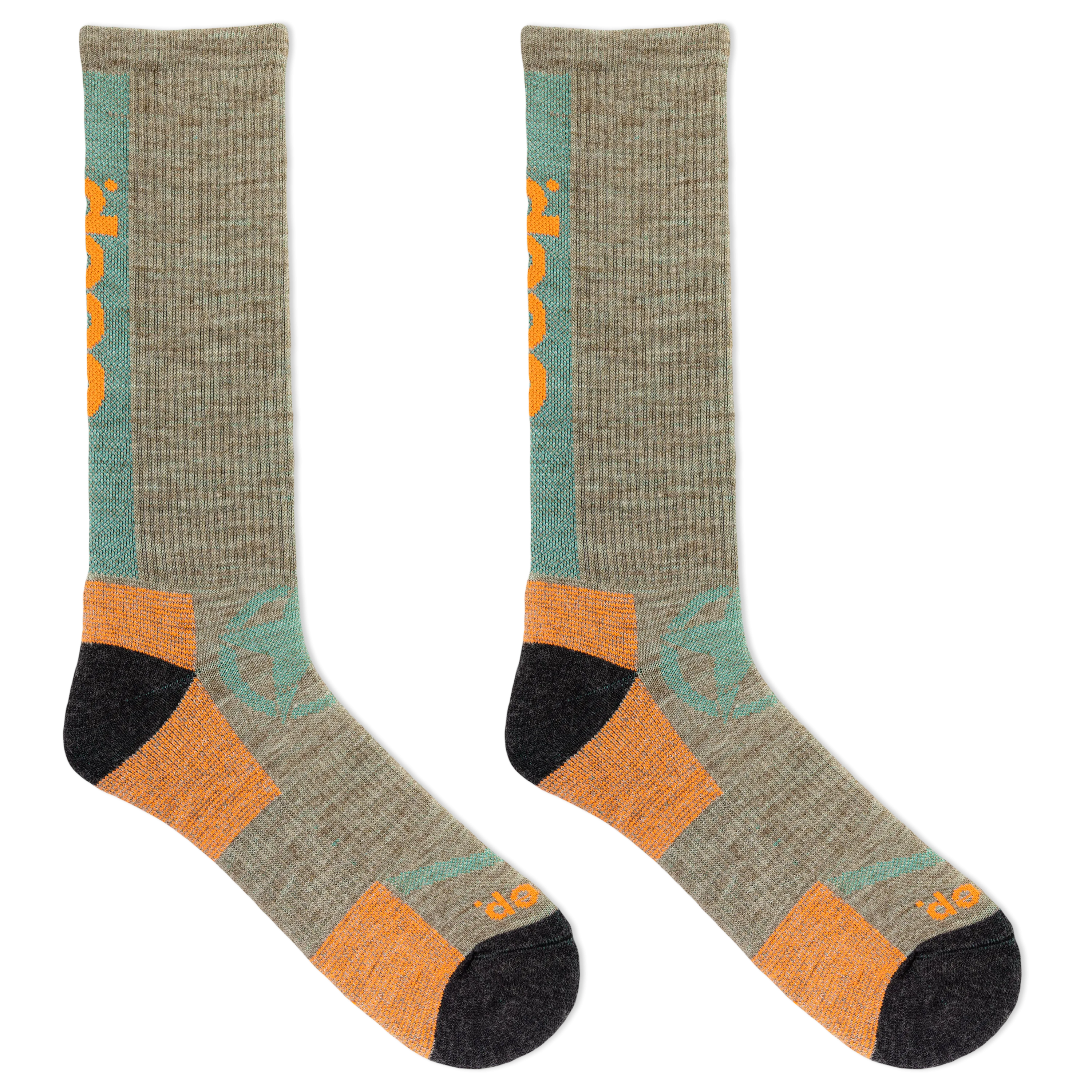 Jeep® Women's Wool Blend Logo Crew Socks - Breathable Comfort