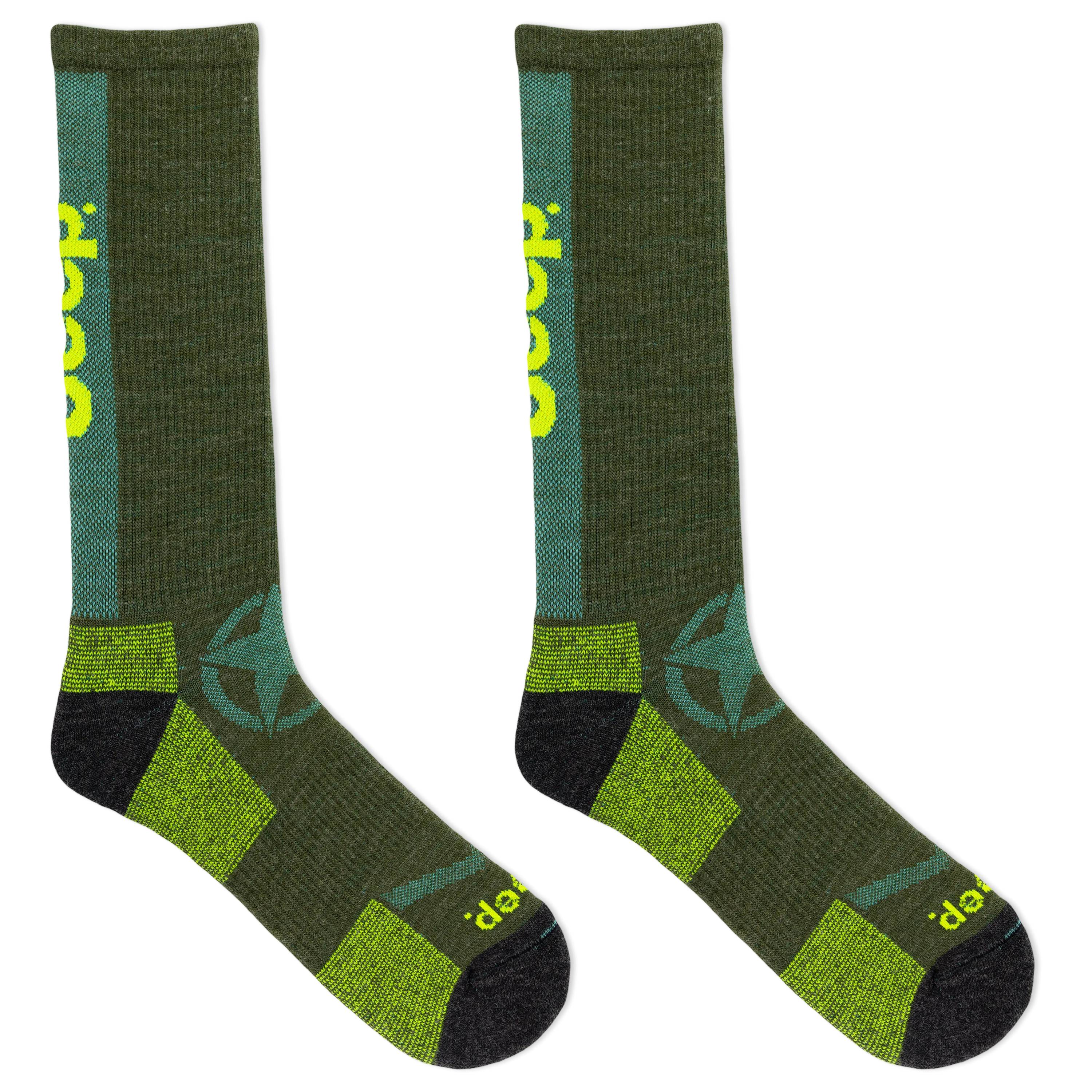 Jeep® Women's Wool Blend Logo Crew Socks - Breathable Comfort