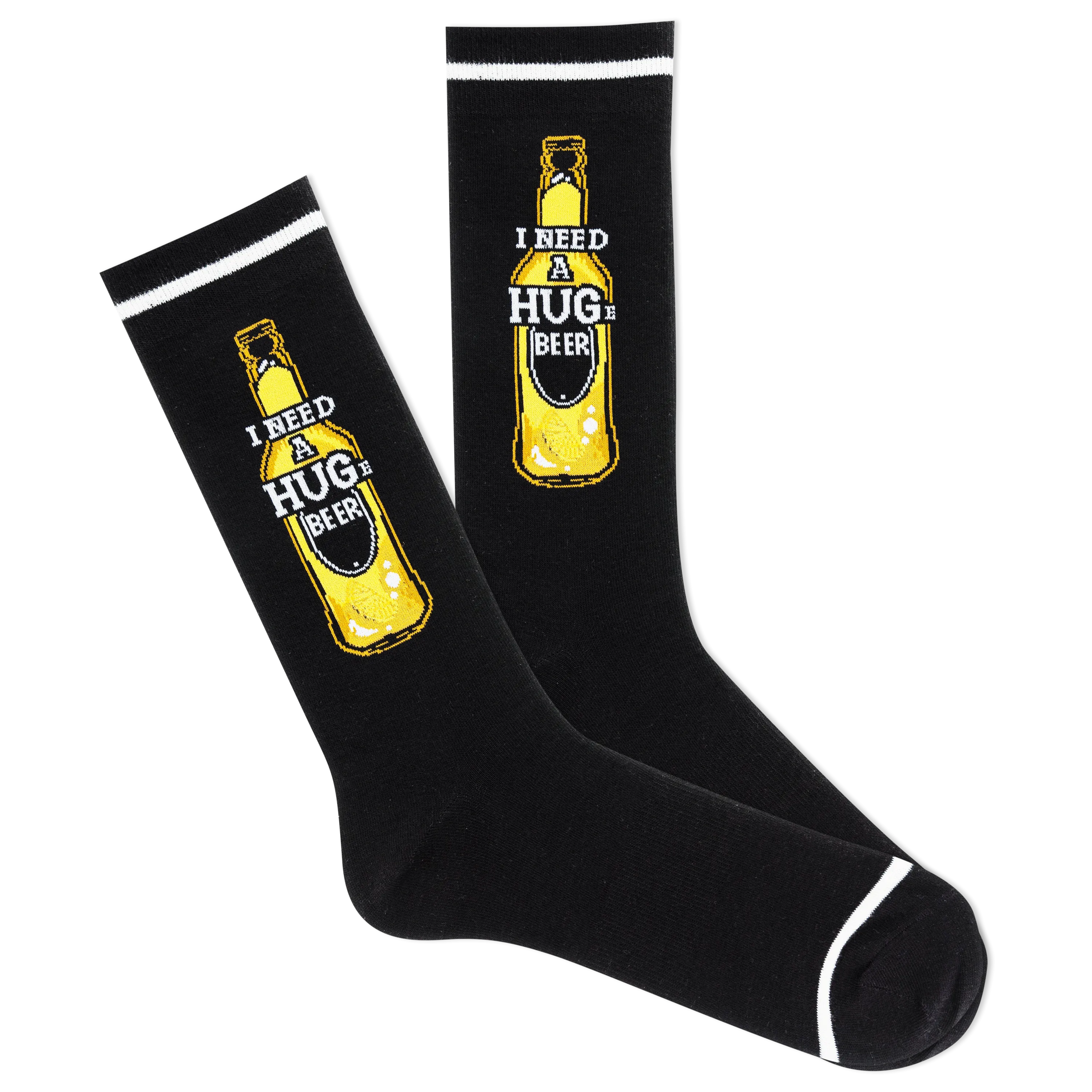 K.Bell Men's Hug Beer Crew Sock