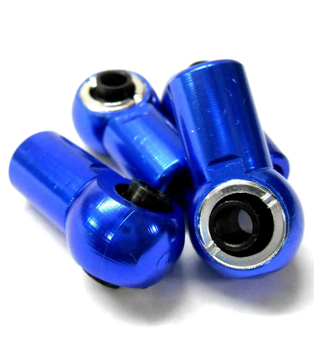 L11471 M6 6mm Connector RC Alloy Track Rod End Right Thread Navy Blue Metric X 4