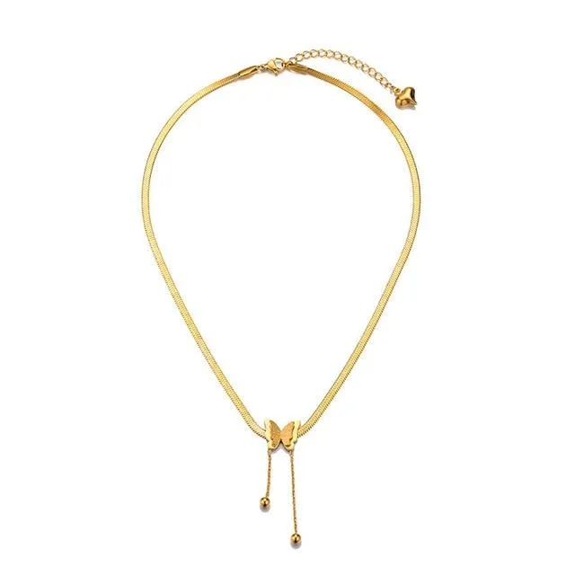 Lariat Butterfly Necklace