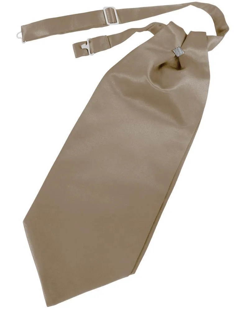 Latte Solid Satin Kids Cravat