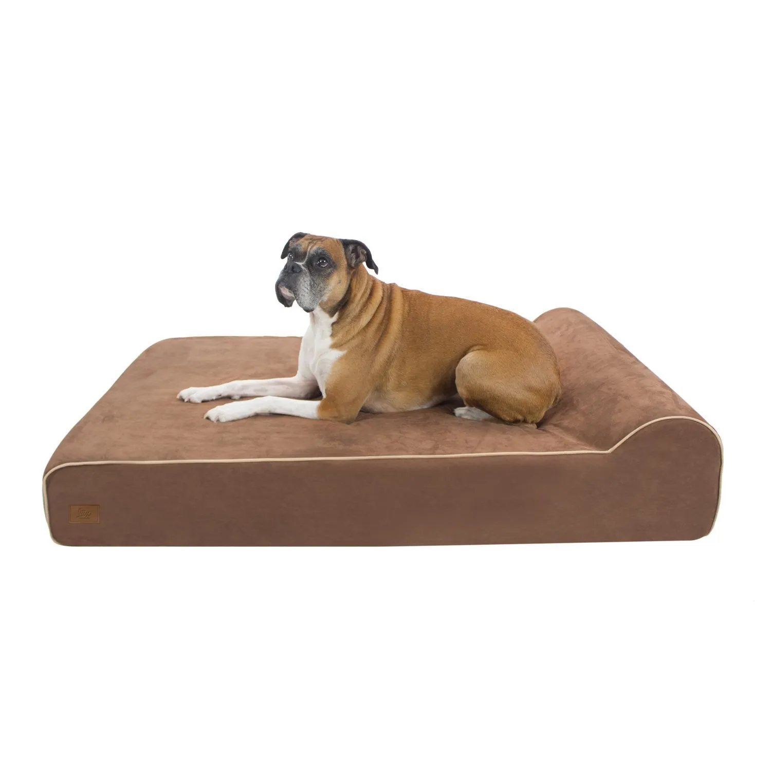 Memory Foam Dog Bed with Machine Washable Microfiber Slipcover