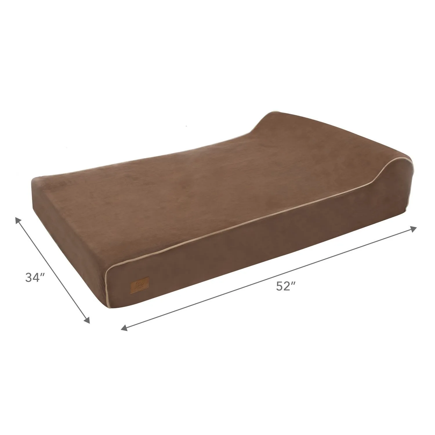 Memory Foam Dog Bed with Machine Washable Microfiber Slipcover
