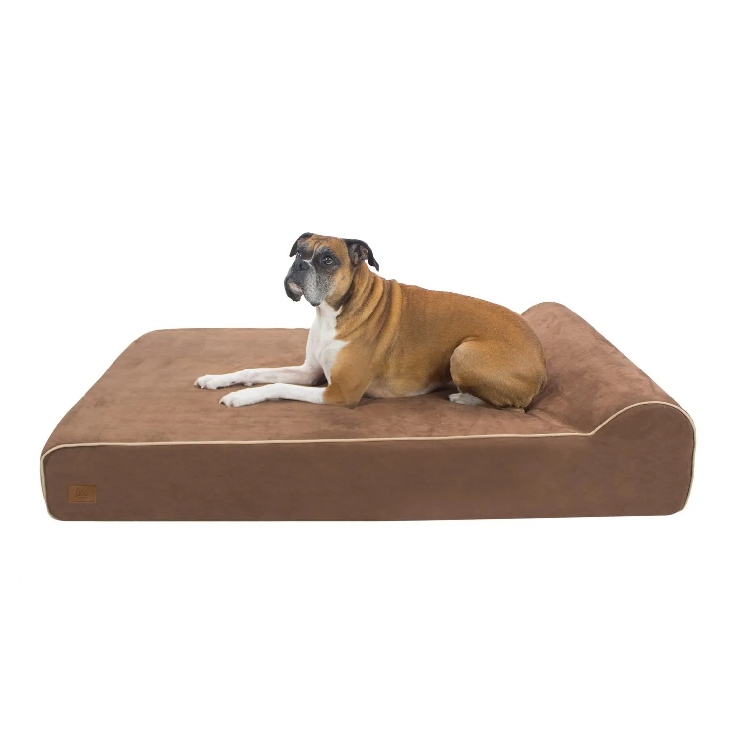 Memory Foam Dog Bed with Machine Washable Microfiber Slipcover