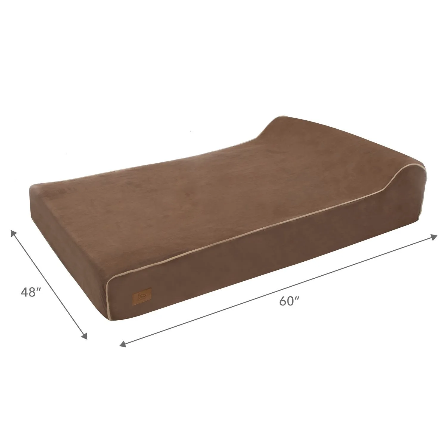 Memory Foam Dog Bed with Machine Washable Microfiber Slipcover
