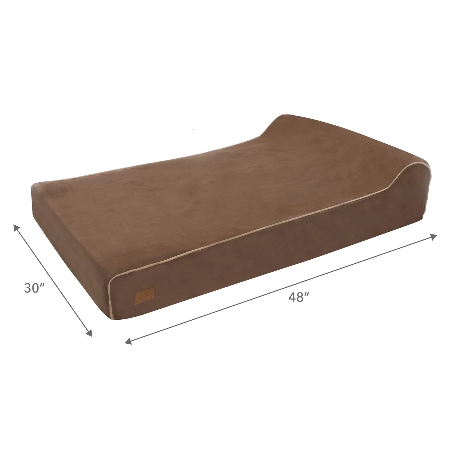 Memory Foam Dog Bed with Machine Washable Microfiber Slipcover