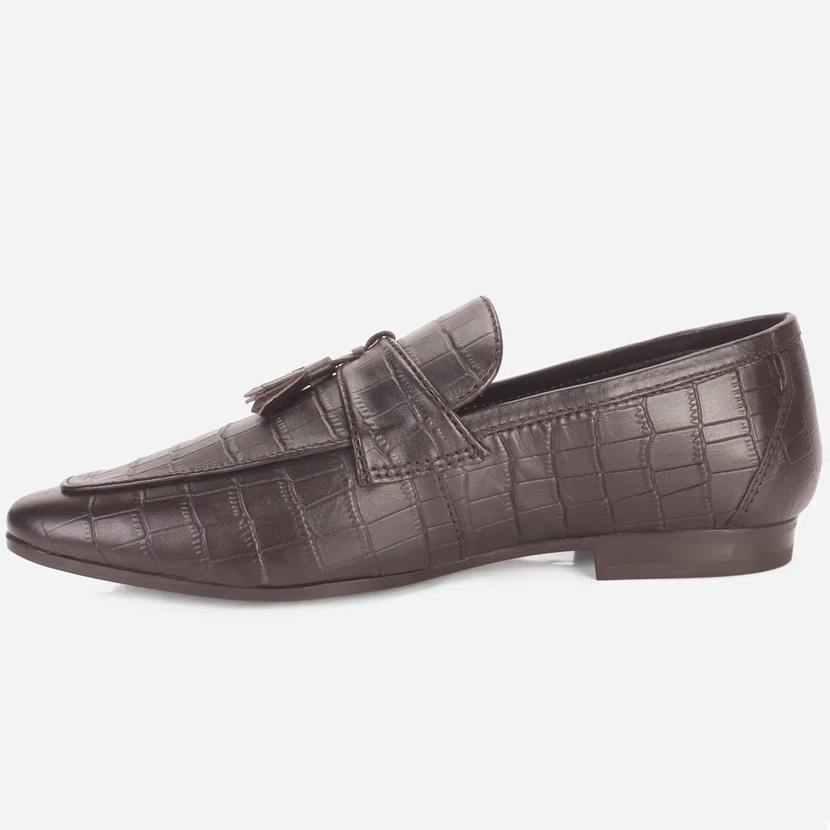 Men "KEITH" Leather Formal Dress Slip-On Shoes