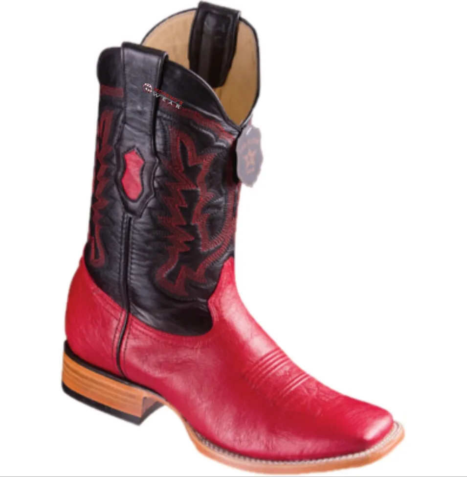 Men’s Los Altos Smooth Ostrich Boots Wide Square Toe