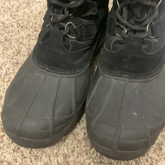Men's Sorel Winter Boots Black &quot;Antarctic&quot; SZ 9