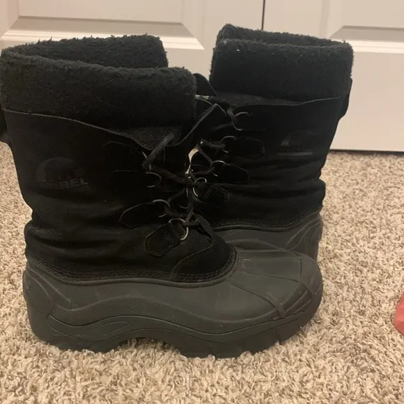 Men's Sorel Winter Boots Black &quot;Antarctic&quot; SZ 9