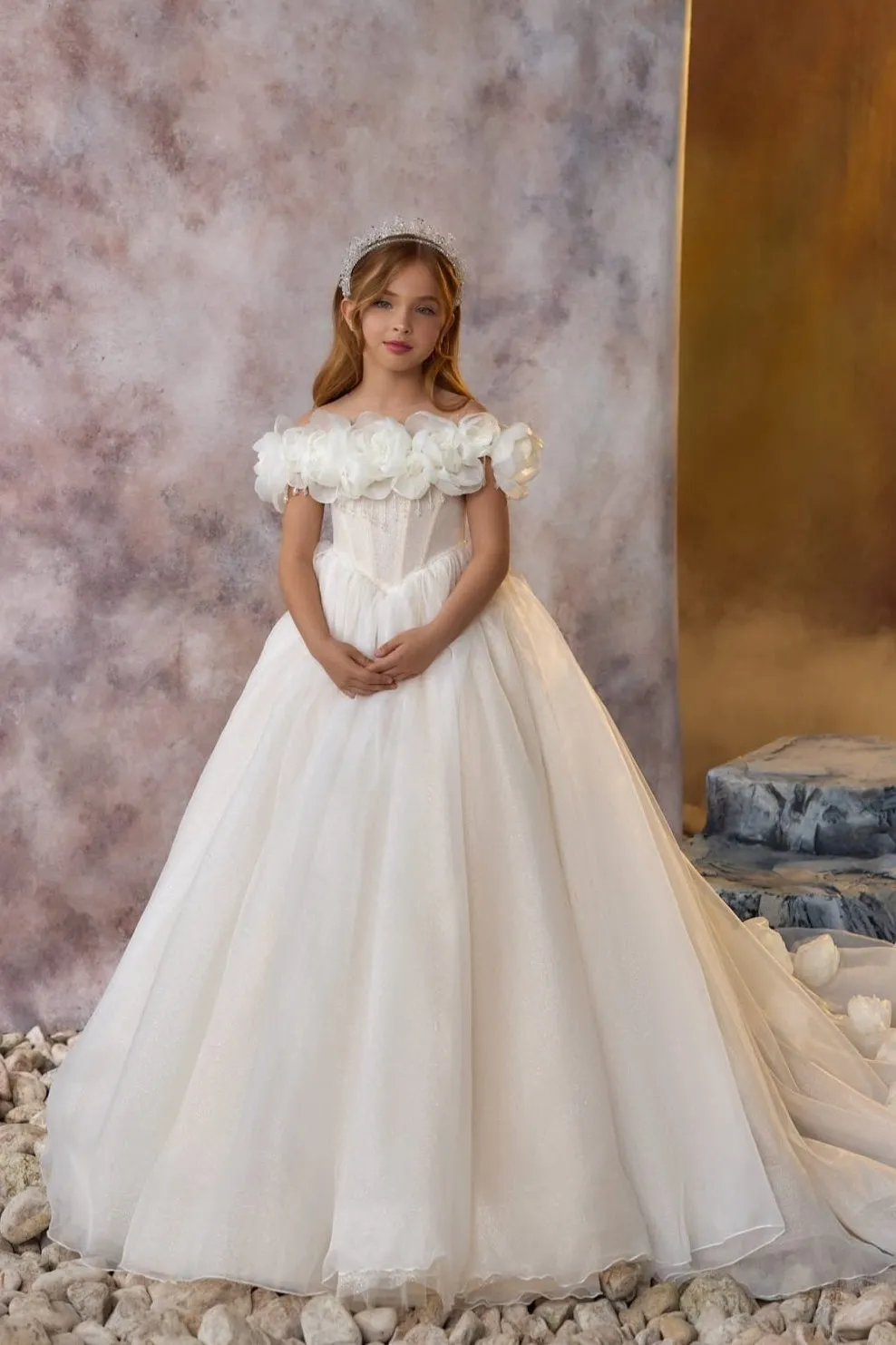 Modern Magnolia Communion Dress