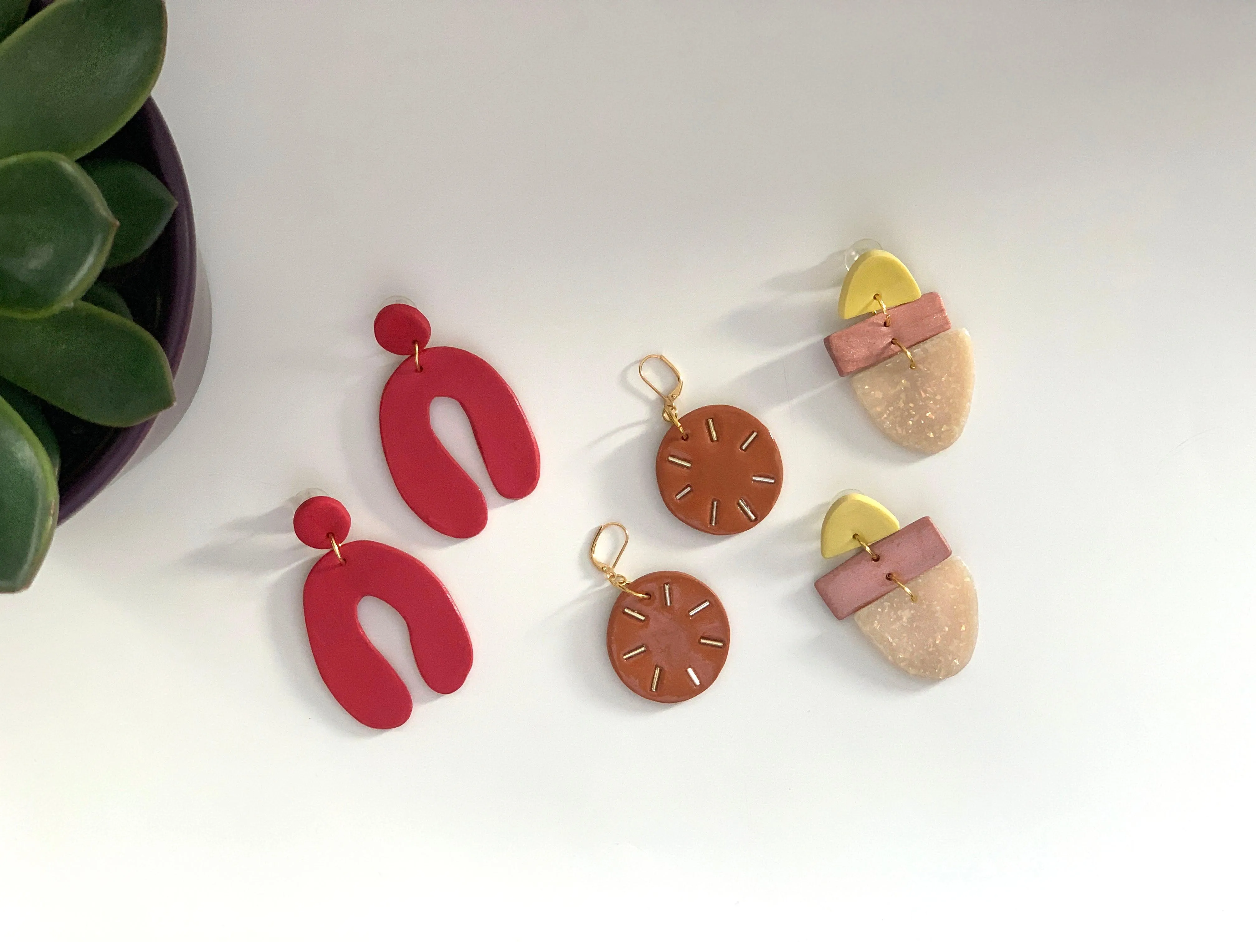 Multicolour Polymer Clay Earrings | Hughsie Exclusive Collective