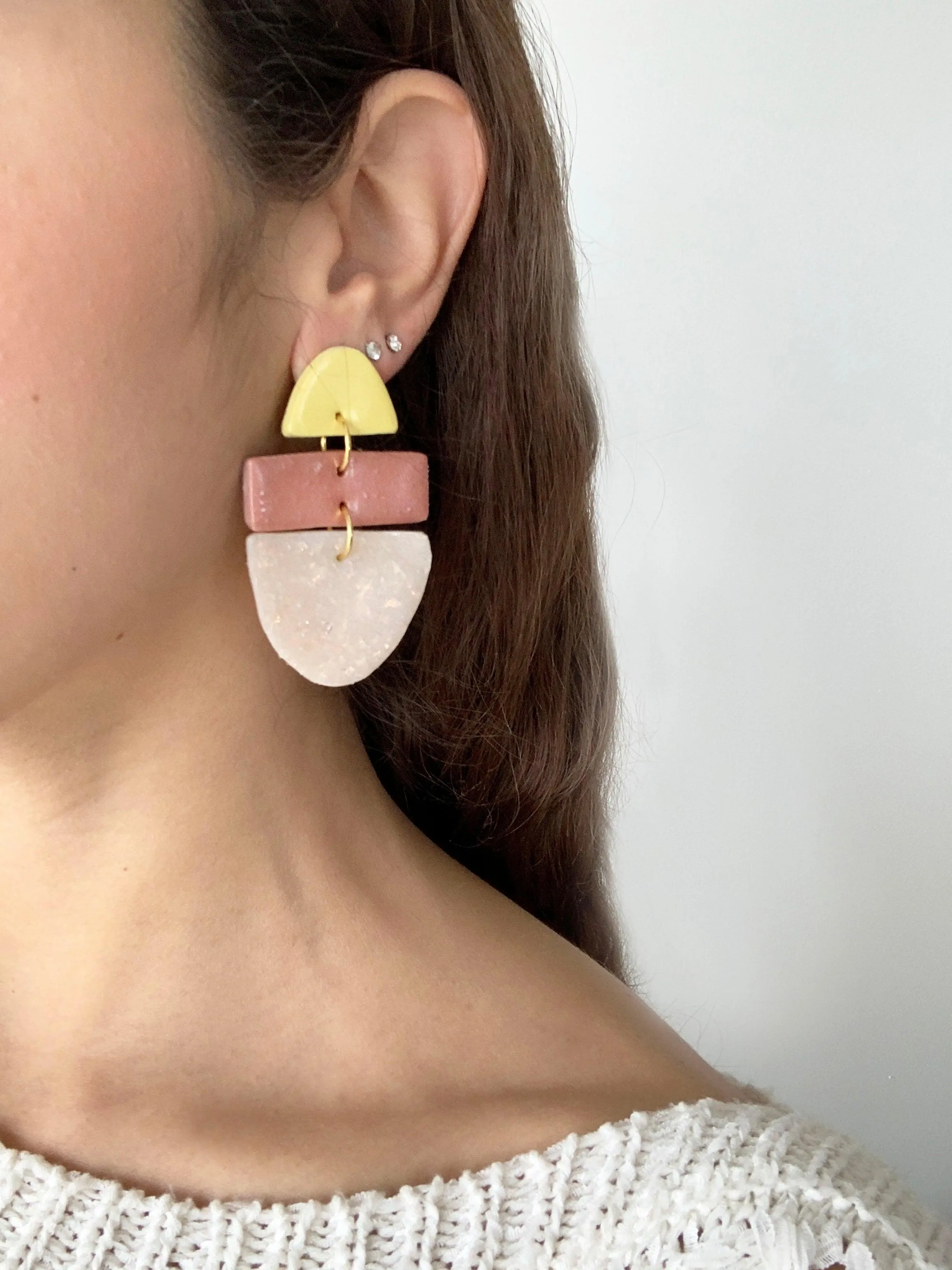 Multicolour Polymer Clay Earrings | Hughsie Exclusive Collective