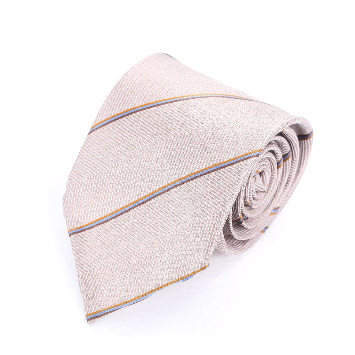Narrow Nude Stripe Tie