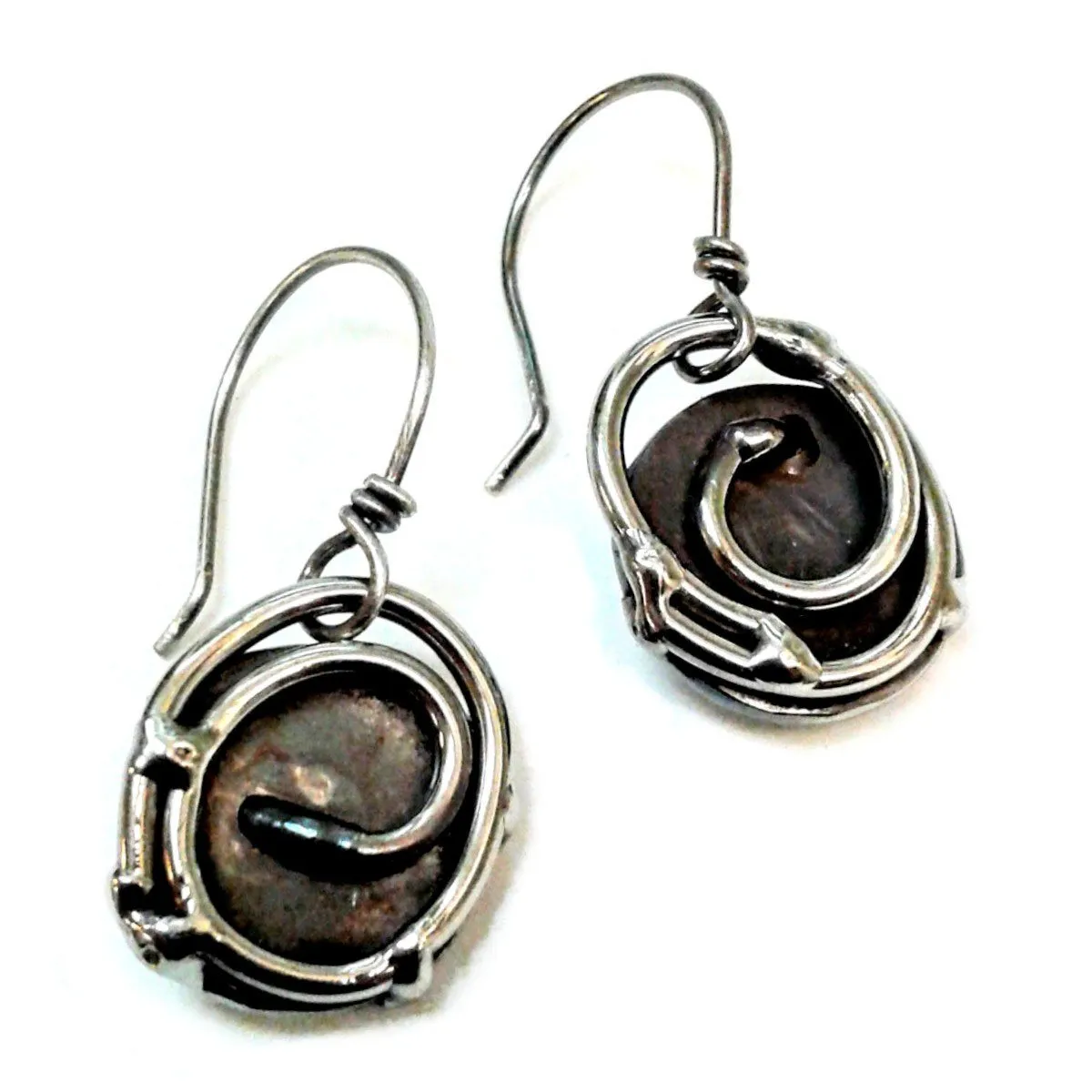 Nest Stainless Steel Earrings Jewelry by Metallic Evolution
