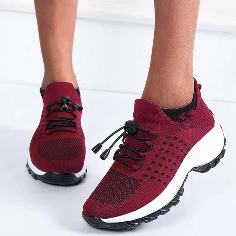 New OrthoBalance - Orthopaedic Shoes for Women Mesh Burgundy Sz 10
