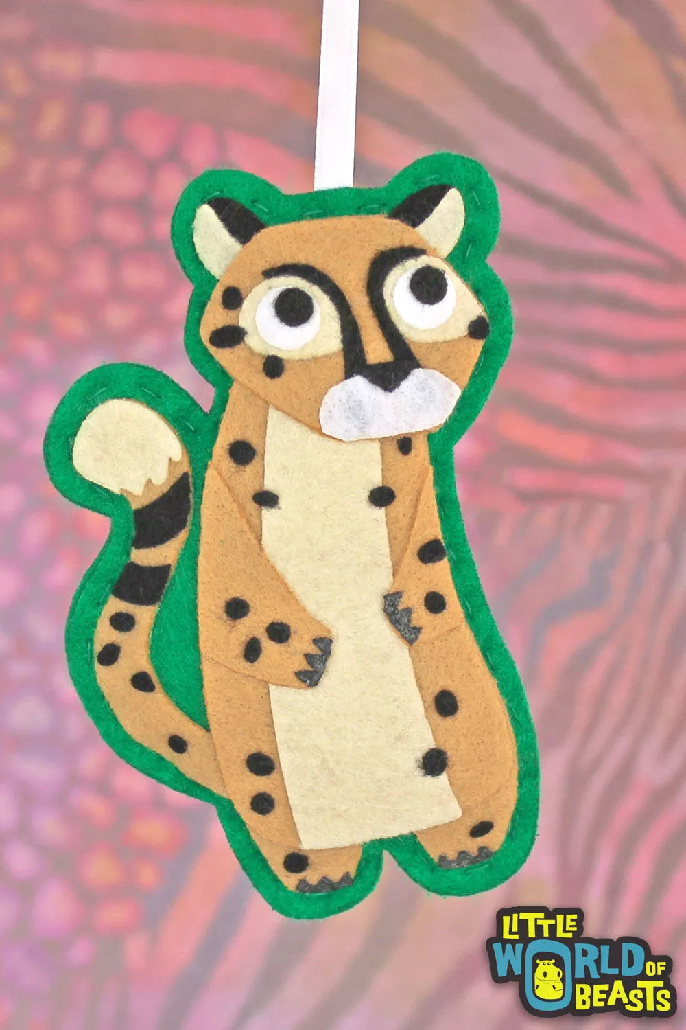 Personalized Darby the Cheetah Ornament