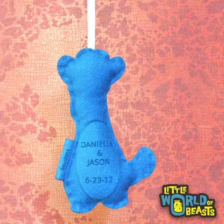 Personalized Darby the Cheetah Ornament