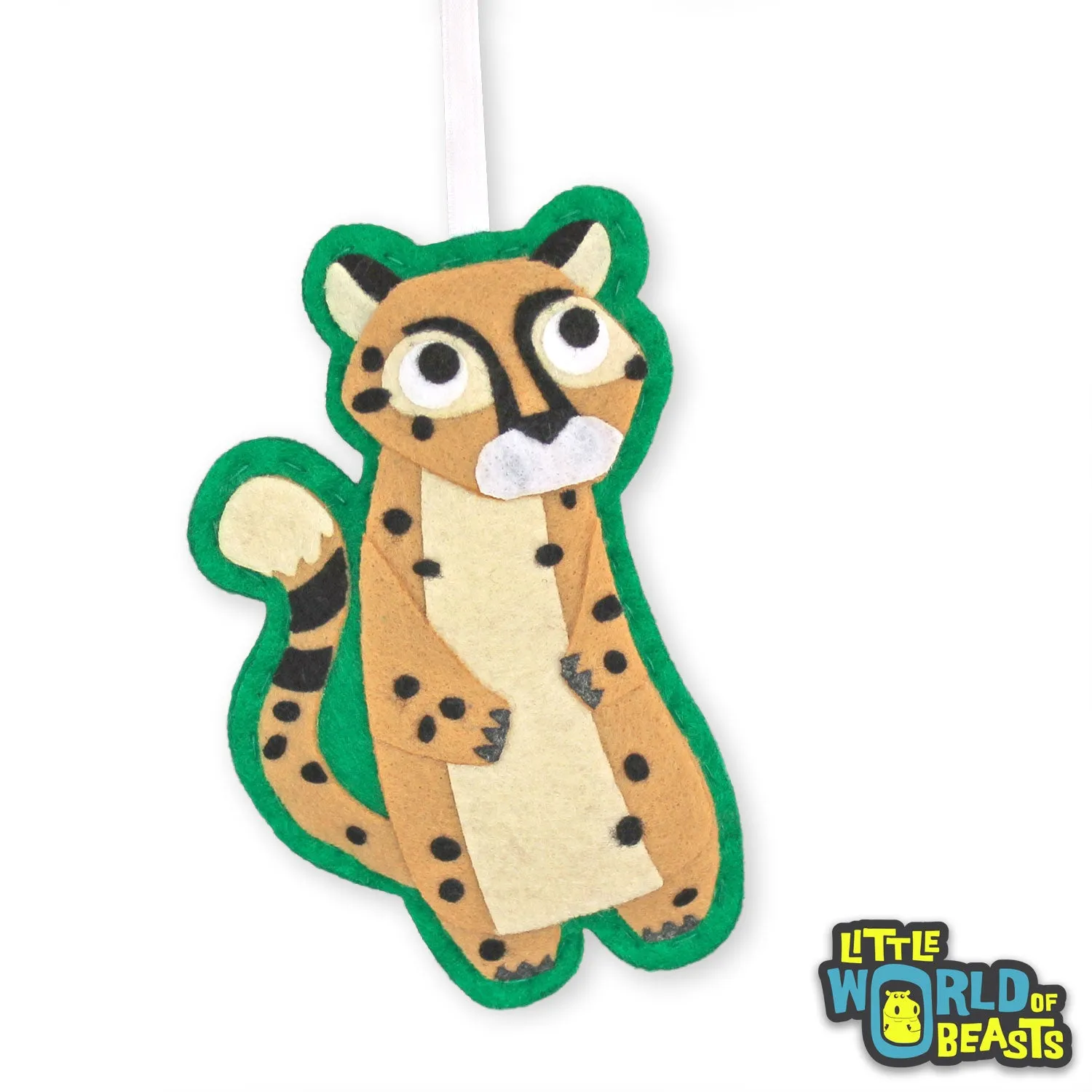 Personalized Darby the Cheetah Ornament