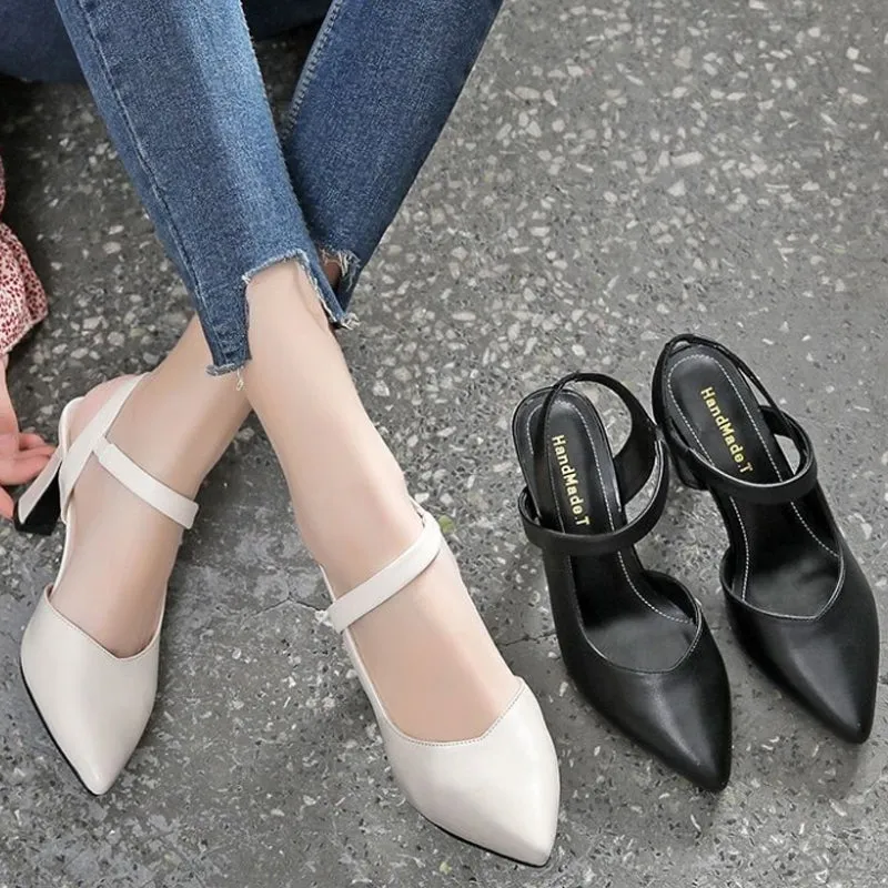 Pointed Toe High Heel Sandals