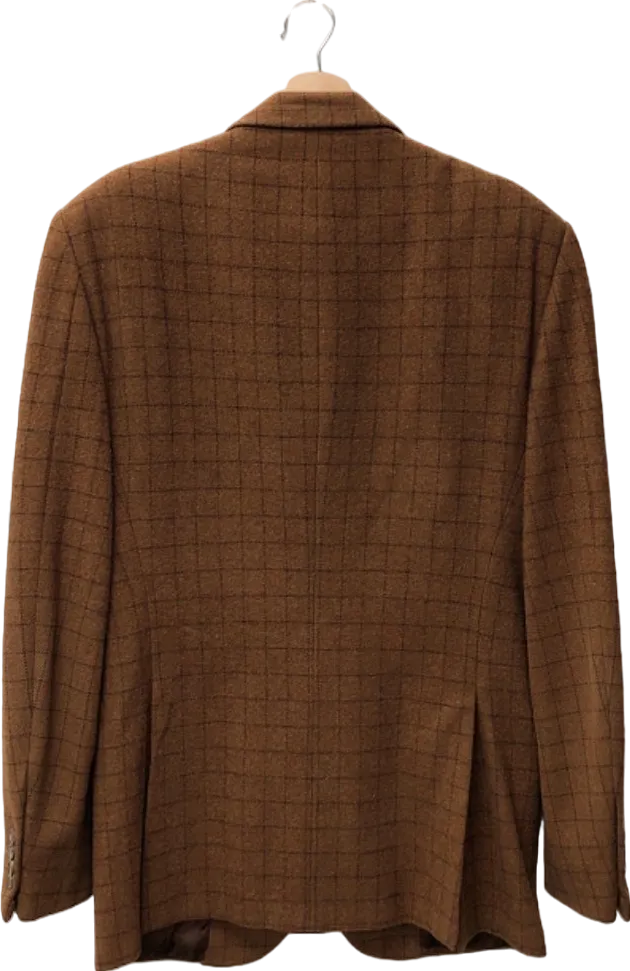 Polo Ralph Lauren Brown Checked Blazer Jacket UK 40L