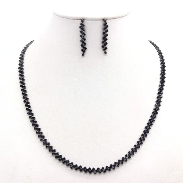 Rhinestone Luxury Necklace and Earring Set