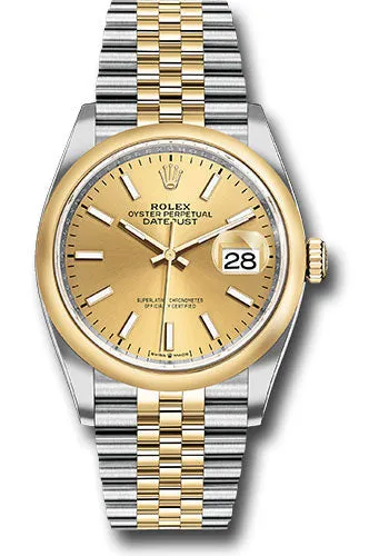 Rolex Steel and Yellow Gold Datejust-36mm #126203
