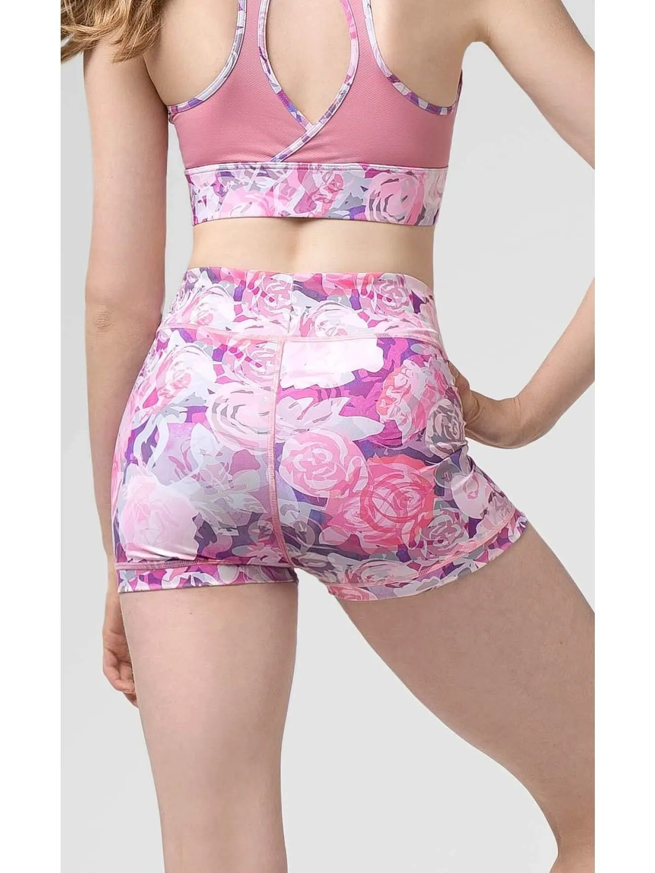 Rosette Shorts - Pink CLEARANCE