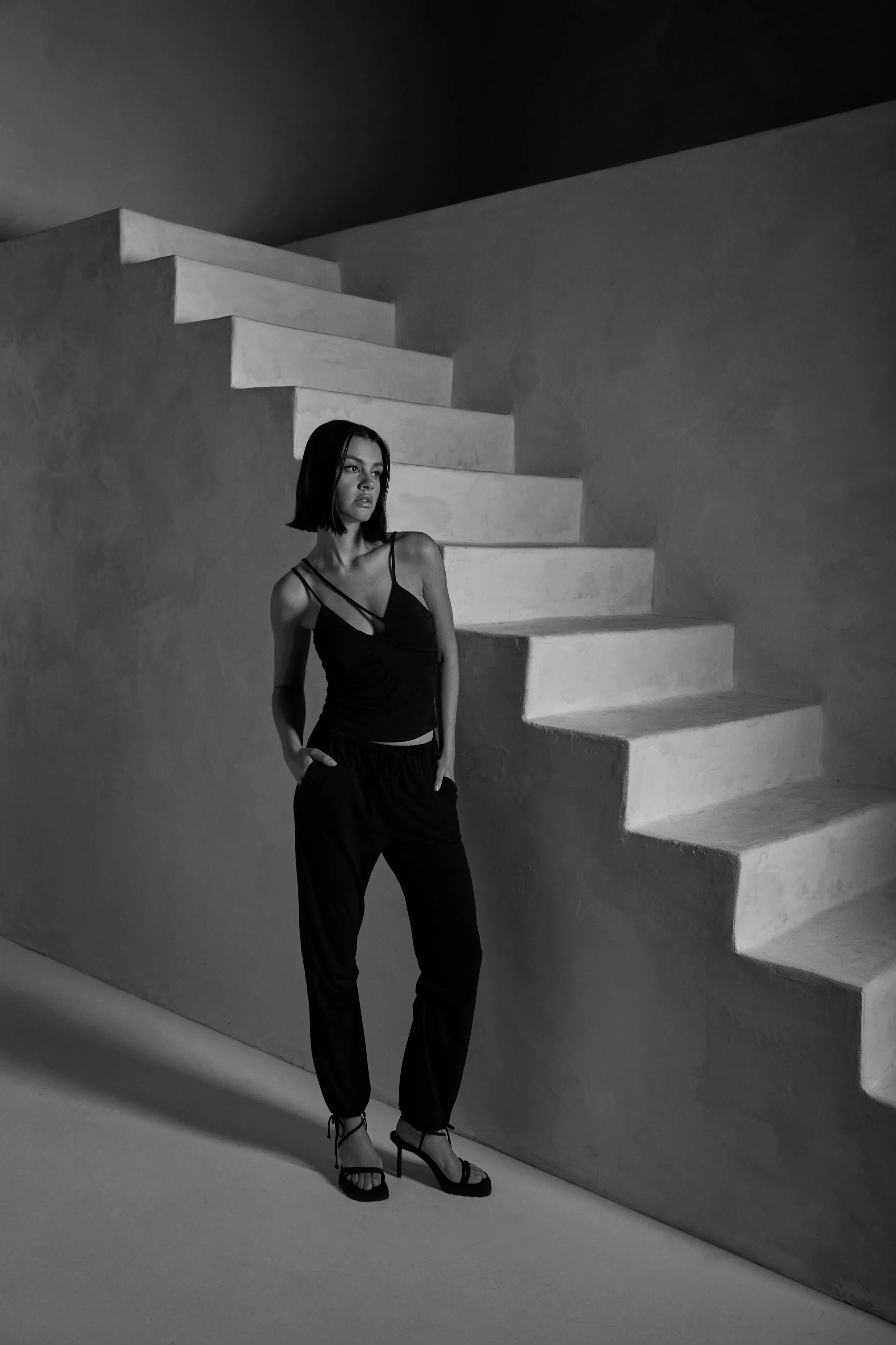 Ruched Asymmetrical Tank